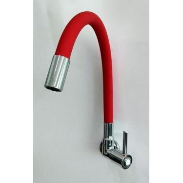Imagem de Torneira Gourmet Cozinha VERMELHA C-61 Parede 1/4v. - Reino das Tornei