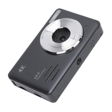 Imagem de Câmera Digital 4K, Câmera de Cartão CCD Portátil de 64 MP Com Zoom 18x, Vários Filtros, Foco Automático, Gravação Em Loop, Filmagem Em Câmera Lenta, para Adolescentes Adultos
