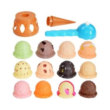 Imagem de Brinquedo de Cozinha de Sorvete para Crianças - Empilhar e Brincar de 