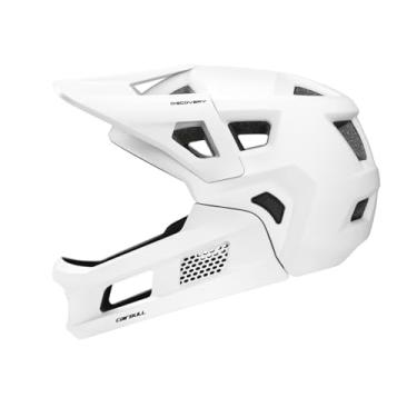 Imagem de Deevoka Capacete de bicicleta Acessórios de rosto inteiro para adultos Capacete de bicicleta leve Capacete de ciclismo, Branco