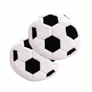 Imagem de XIYUAN 2 pacotes de 13,8 "travesseiro de futebol de pelúcia travesseiro de futebol cheio de bolas esportivas brinquedo macio e durável almofada de futebol basquete esportes travesseiro de vi