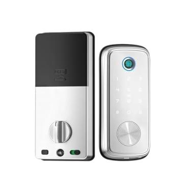 Imagem de Fechaduras inteligentes Tuya para porta frontal Alexa WiFi tuya app Biométrico de impressão digital fechadura de porta com teclado de entrada sem chave(T1 pro zigbees)