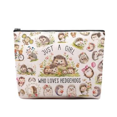 Imagem de CEASQVAA Presentes de cavalos para mulheres, bolsa de maquiagem para cavalos, amantes de cavalos, cowgirl, bolsa de viagem equestre, bolsa cosmética para cavalos, ferradura, objetos de cavalo, Ouriços