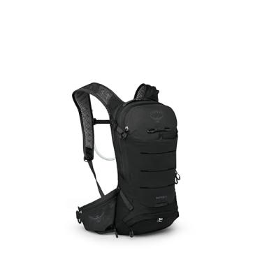 Imagem de Osprey Mochila masculina Raptor 10L para mountain bike com reservatório hidráulico, preta, Preto, One Size, Mochila de mountain bike com reservatório hidráulico