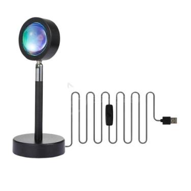 Imagem de Projetor Ring Light Sunset Luminária Tiktok Usb - Sol Nº4 - Smart Brac