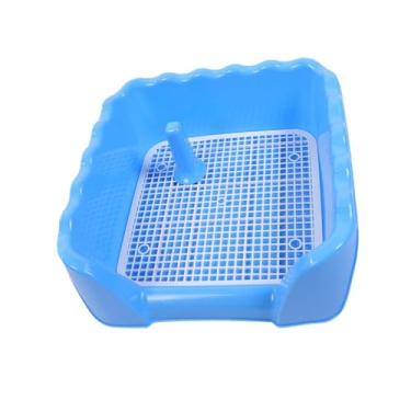 Imagem de Gralara Maca higiênica para cães de estimação, entrada superior aberta, portátil, antiderrapante, malha confortável, bandeja de treinamento, penico para cães