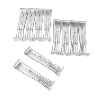 Imagem de Clipes de Suportes de Calha Ocultos para Serviços Pesados, Cabides de Calha de 5 Polegadas Com Parafuso Rápido Pré-montado Suportes de Calha de Alumínio para Fixação de Calhas de