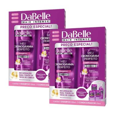 Imagem de Kit 2 und Kit Shampoo + Cond Dabelle Meu Cronograma Perfeito Reconstrução