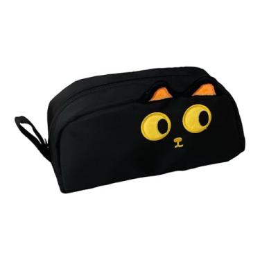 Imagem de Bothyi Caixa de lápis, bolsa de lápis de grande capacidade, robuste, Gato Preto