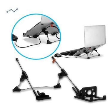Imagem de Suporte Notebook G4 Mutabis Regulável Ergonômico Cromado - ALPAS