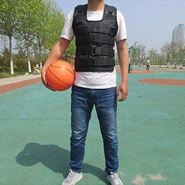 Imagem de Jaqueta de colete ponderada ajustável Oxford Treinamento Exercício de pano de carregamento de peso para construção muscular e perda de peso