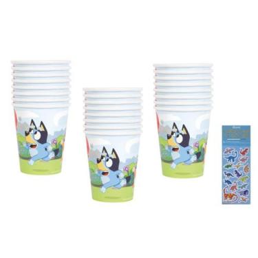 Imagem de Kit Festa Bluey - 24 Copos de Papel 270ml