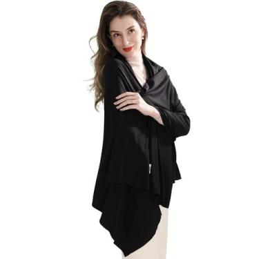 Imagem de Lenço de Viagem VENVSBEE - Shawl Wraps Macio para Mulheres