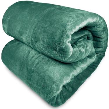 Imagem de Cobertor Queen Corttex Turim Super Soft Alta Gramatura 260g Manta Microfibra Poliéster Toque Seda (Verde Esmeralda)