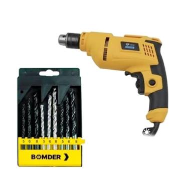 Imagem de Furadeira Elétrica 850W Dow 10 mm Profissional mas Jogo de Brocas