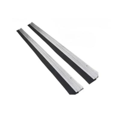 Imagem de Kit 2 Veda Porta Rodo Vedante Protetor de Porta em Alumínio 70/80/90/100 cm(70 cm)