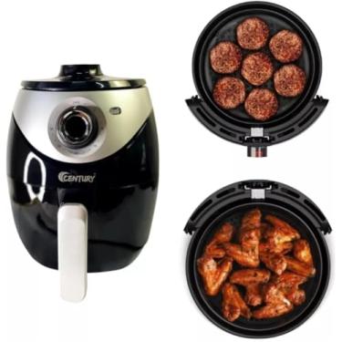 Imagem de Fritadeira Air Fryer Elétrica Century Preta, 220 V, de 3,8 Litros para quem busca refeições mais saudáveis sem abrir mão do sabor e da crocância, Qualidade Premium.