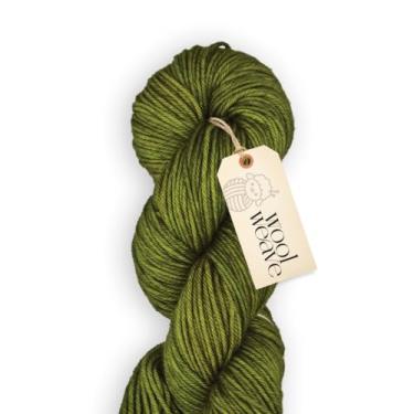 Imagem de Woolweave Fio penteado – 100% fio de lã merino extrafina para tricô e crochê – tingido à mão, ultramacio e quente – novelo de 100 g, 180 metros – lavável na máquina