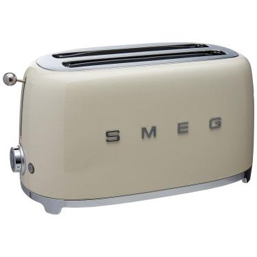 Imagem de Torradeira Elétrica Retrô 4 Fatias em Aço Inoxidável, 110V 950W, Smeg, Creme