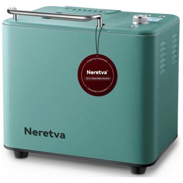 Imagem de Neretva Máquina de Fazer Pão Automática 20 em 1 até 1 kg, Aço Inoxidável, Verde