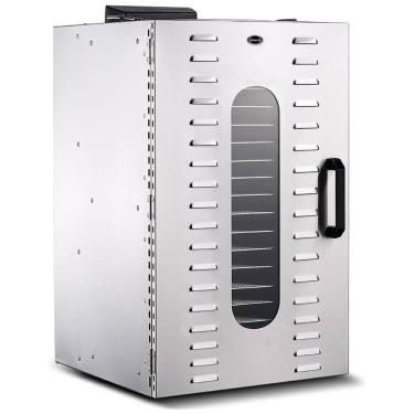 Imagem de Desidratador de Alimentos Profissional com 20 Bandejas, Aço Inoxidável, 110V 1500W, Iproods, Prata
