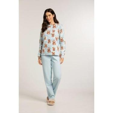 Imagem de Conjunto Pijama Soft Fleece Térmico Feminino-Feminino