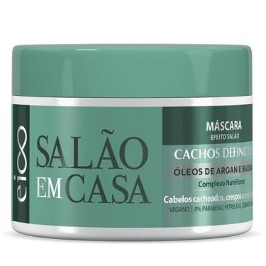 Imagem de Eico Máscara Tratamento Salão Em Casa Cachos Definidos 270g Óleo Argan