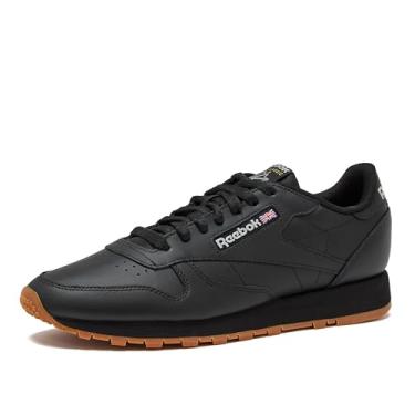 Imagem de Tênis masculino de couro clássico, Core Black/Pure Grey5/Reebok Gum3, 37