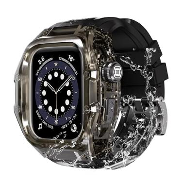 Imagem de Capa para Apple Watch Série 10 de 46 mm, capa protetora resistente à prova d'água com pulseira de silicone macio e protetor de tela integrado para Apple Watch Series 10 de 46 mm