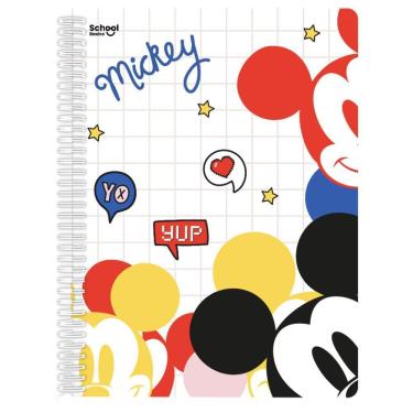 Imagem de Caderno Universitário 1 Matéria 80 Folhas Mickey YEP - School Basics