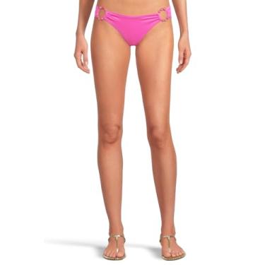 Imagem de BECCA Parte de baixo de biquíni hipster de mármore padrão feminino, cobertura atrevida, roupa de banho separada, azaléia, Azalea, XP