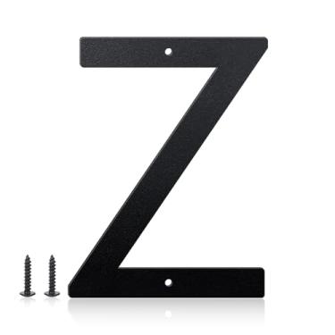 Imagem de Números de casa de 12 cm e letras de metal para placas externas, números de casa para fora, letras de endereço de alumínio e números para porta, caixa de correio, jardim, perfeito para casa ou