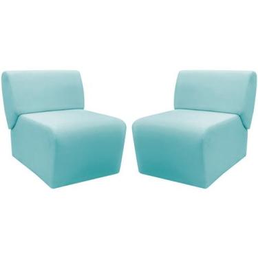 Imagem de Kit 2 Poltronas Decorativa Para Sala Manicure Consultório Escritório Z