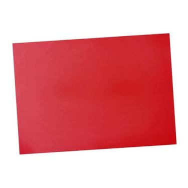 Imagem de Fancyes Folha de Carimbos de Borracha A4 Tamanho Da Ferramenta de Gravura de Tapete para Gravação Máquina de Borracha Smooth Flexível para Pessoal, Vermelho