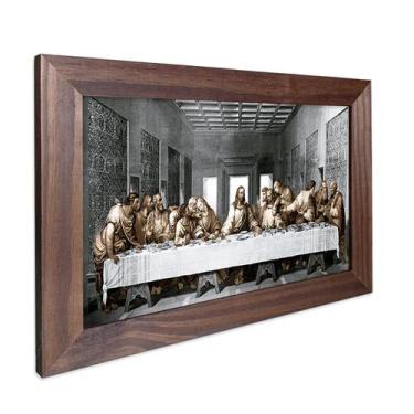 Imagem de Quadro Decorativo Religioso Jesus Santa Ceia do Senhor Sagrada Família