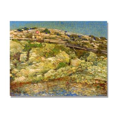 Imagem de Arte de parede Childe Hassam - "Paisagem 15.2 cm - Impressões vintage - Arte de parede impressionista - Impressões de arte de paisagem vintage - Impressões em tela famosas. 50 x 65 cm-19,7 x 25,6 pol