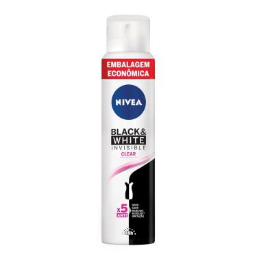Imagem de Nivea Desodorante Antitranspirante Aerosol Invisible Black & White Promo 200ml