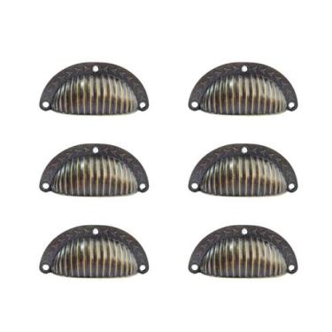 Imagem de 6 Puxador De Gavetas, Armário, Móveis Colonial Concha Antigo - Compras