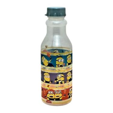 Imagem de Garrafinha de Água Infantil 500 ML Escolar Plasútil, Minions