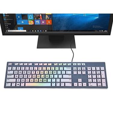 Imagem de Capas de teclado coloridas compatíveis com DELL KM636 KB216 teclado com fio e DELL Optiplex 5250 3050 3240 5460 7450 7050 e Dell Inspiron AIO 3475/3670/3477 desktop multifuncional (Rainbow 11)