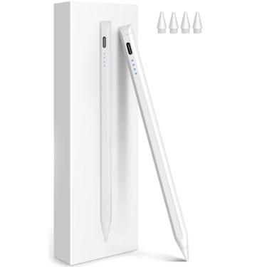 Imagem de Stylus Pen for iPad, Fast Charging Apple iPad Pencil with Palm Rejection, Tilt Sensitivity, Work for 2018-2023 iPad Air 3/4/5, iPad Mini 5/6, iPad 6/7/8/9/10, iPad Pro 11", iPad Pro 12.9"