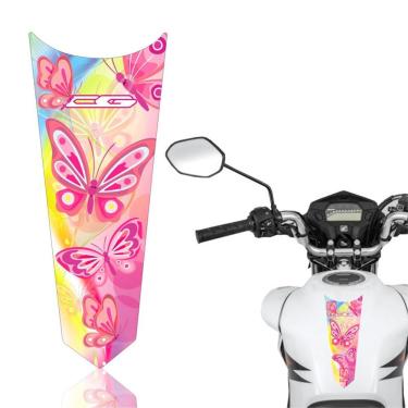 Imagem de Adesivo Faixa Gravata Tanque Moto Cg 125/150/160 Titan Fan Start Borboleta