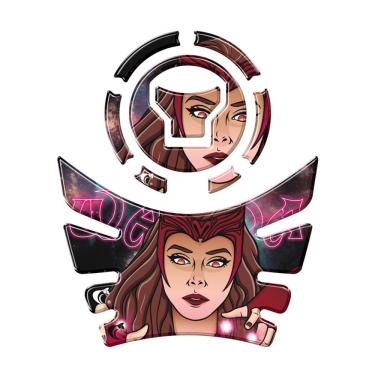 Imagem de Protetor Tanque E Bocal Moto Honda Bros Feiticeira Escarlate Vermelho