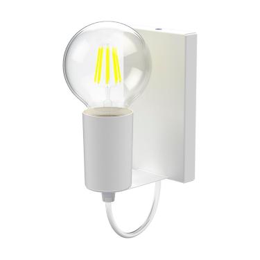 Imagem de Arandela Taschibra Bilboquê Alumínio E27 Bivolt Branco