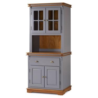 Imagem de Arca Oratório Com 2 Portas, 1 Gaveta E 2 Portas Vidro Manchester - M52002 Garapa - Verniz