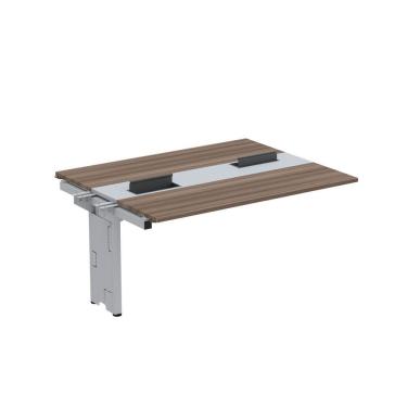 Imagem de Complemento De Mesa Plataforma Para Coworking Para 2 Pessoas 150x120 Walnut-cinza