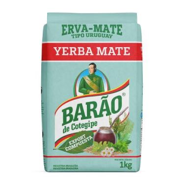 Imagem de Erva Mate chimarrão BARÃO EXPORT COMPOSTA Uruguai 1kg - Barão de Coteg