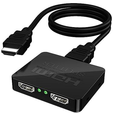 Imagem de hanchuang Divisor Hdmi 1X2, 4K A 30 Hz, Monitores Duplos E Cabos Usb
