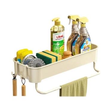 Imagem de Organizador De Pia De Cozinha Em Plástico ABS Com Escorredor, Suporte 