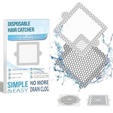 Imagem de Qilmii Coletor De Cabelo Descartável Para Ralo Chuveiro, Adesivo 4,1", Pacote Com 25 Unidades, Cinza